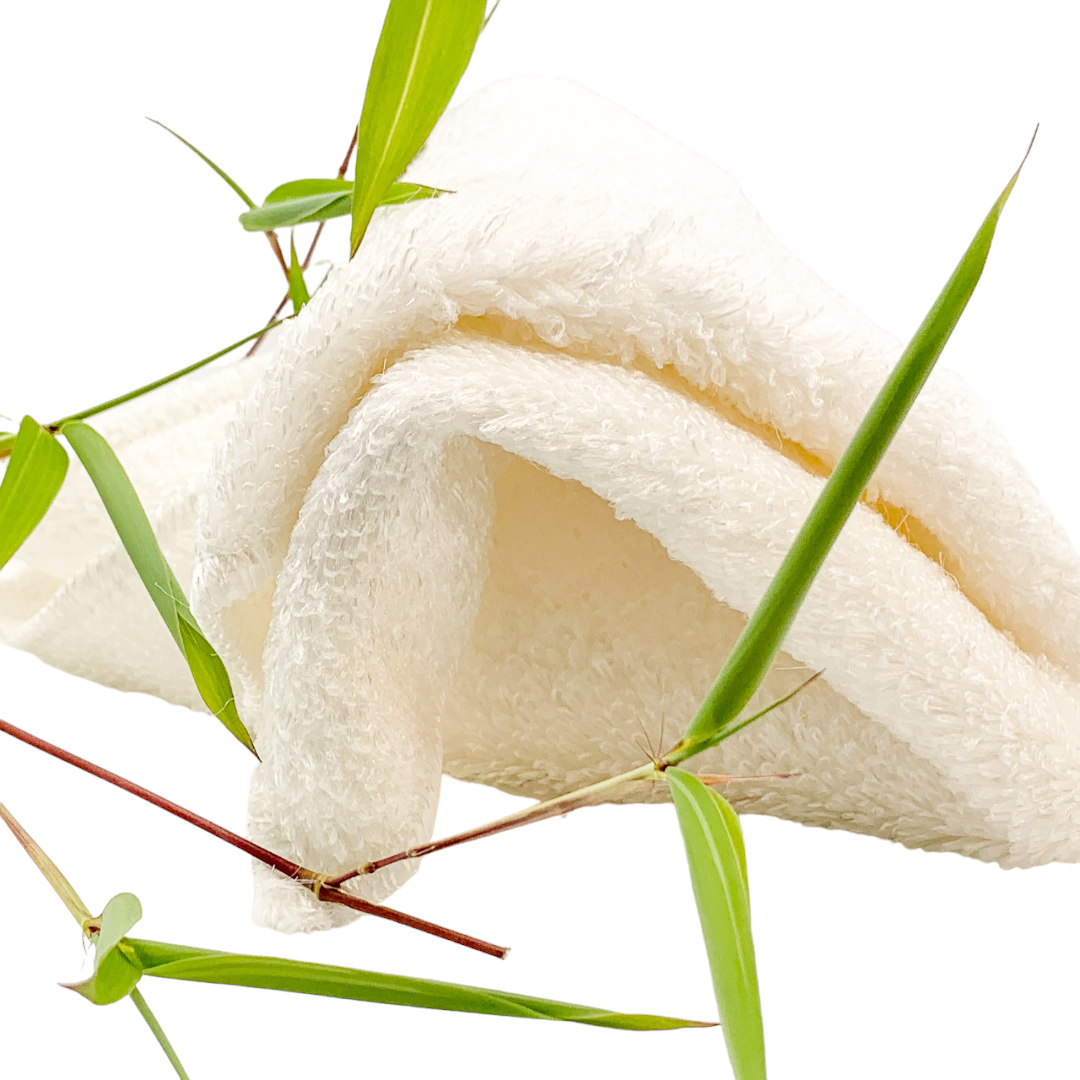 Eco-friendly 100% bamboo dish cloth for kitchen, bathroom & face cleansing – soft, absorbent & reusable."*
